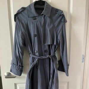Zara Gray blue women’s Trench Coat